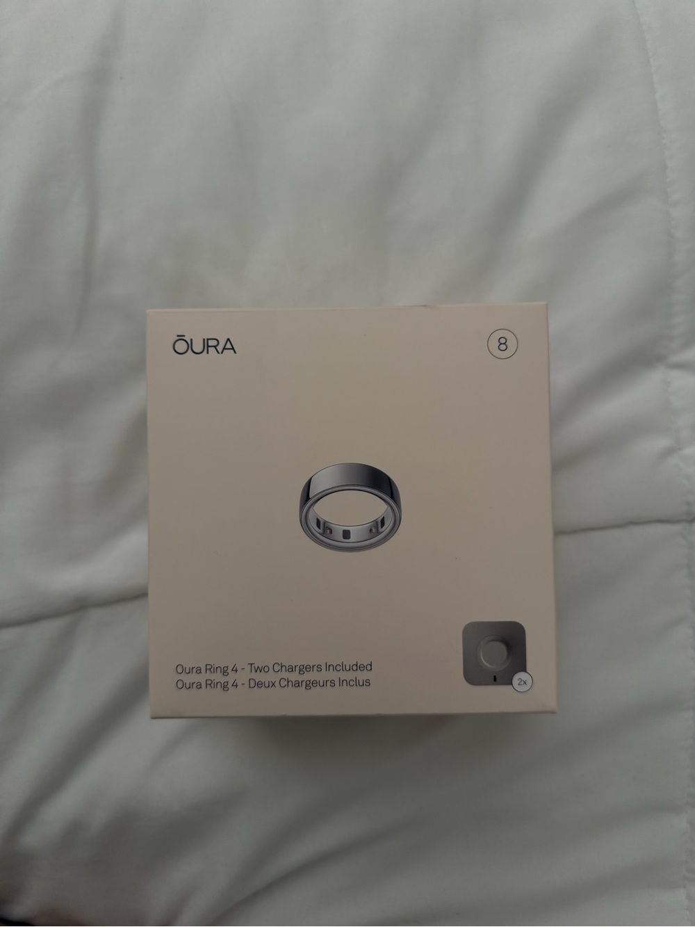 Oura Ring 4 Size 8 in Silver